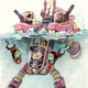 Illustration for article titled These Cartoon Animals Are The Most Adorable Mech Pilots In The Universe
